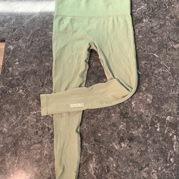 Green Gymshark Power Down Leggings